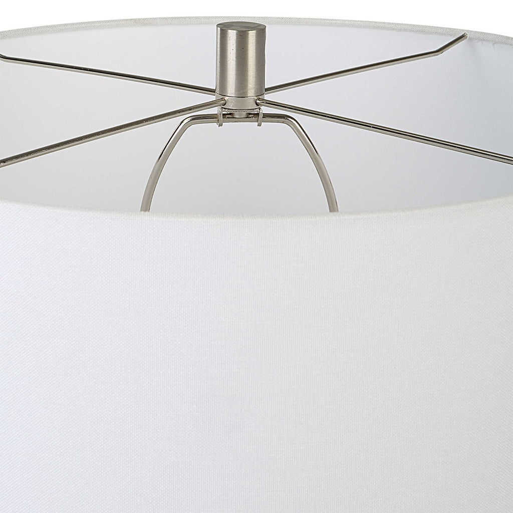 Heir Chalk White Table Lamp - Bombay Mercantile