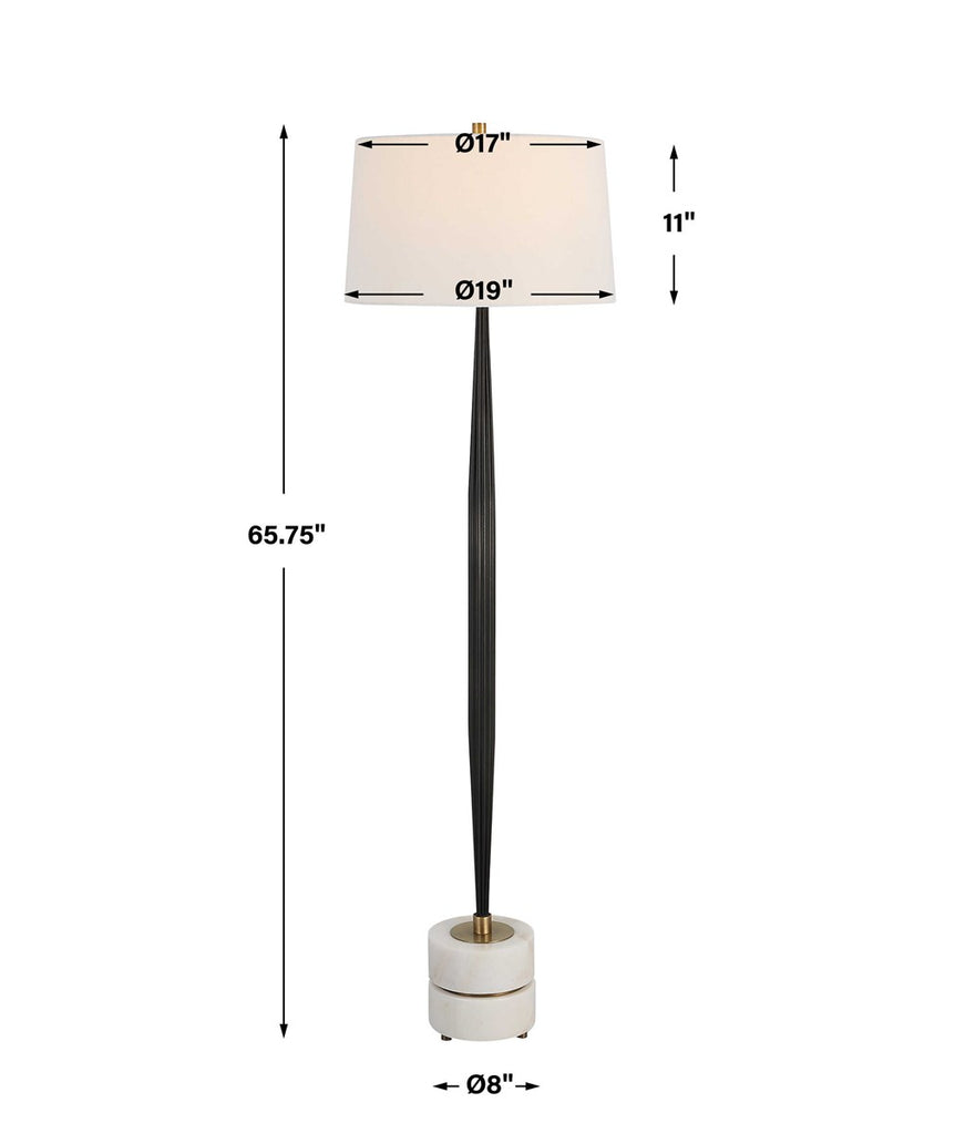 Miraz Iron Floor Lamp - Bombay Mercantile