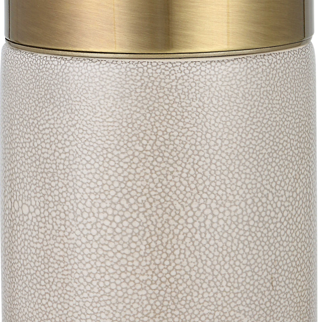 Adelia Ivory & Brass Table Lamp - Bombay Mercantile