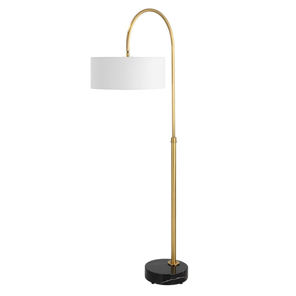 Huxford Brass Arch Floor Lamp - Bombay Mercantile