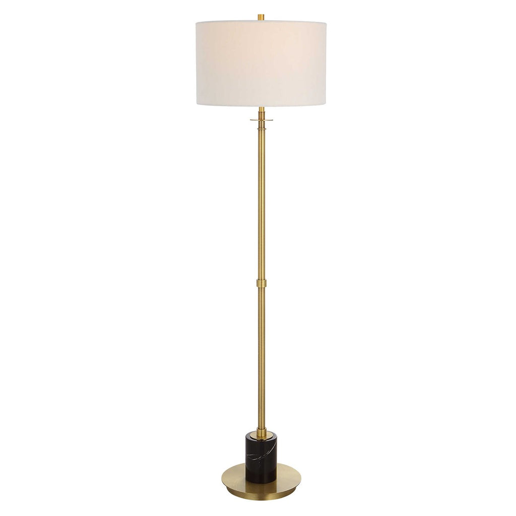 Guard Brass Floor Lamp - Bombay Mercantile