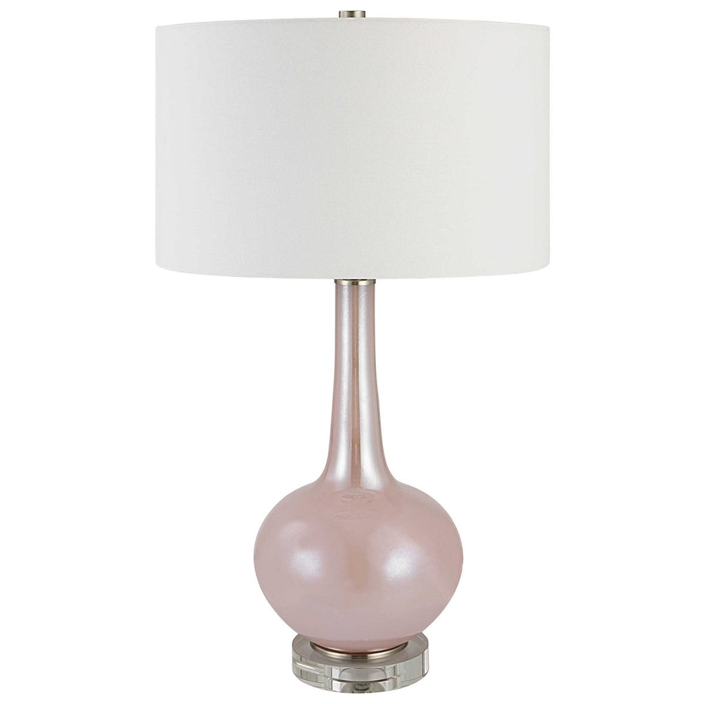 Rosa Pink Glass Table Lamp - Bombay Mercantile