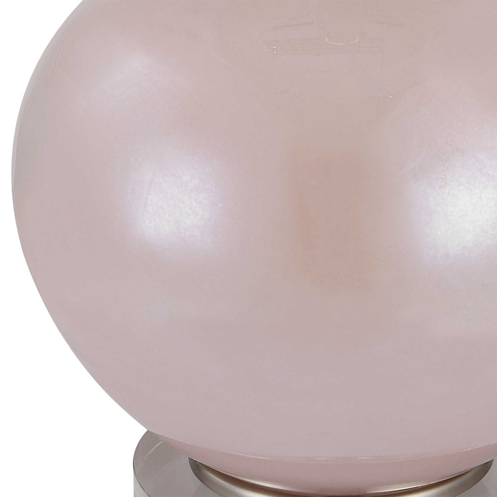 Rosa Pink Glass Table Lamp - Bombay Mercantile