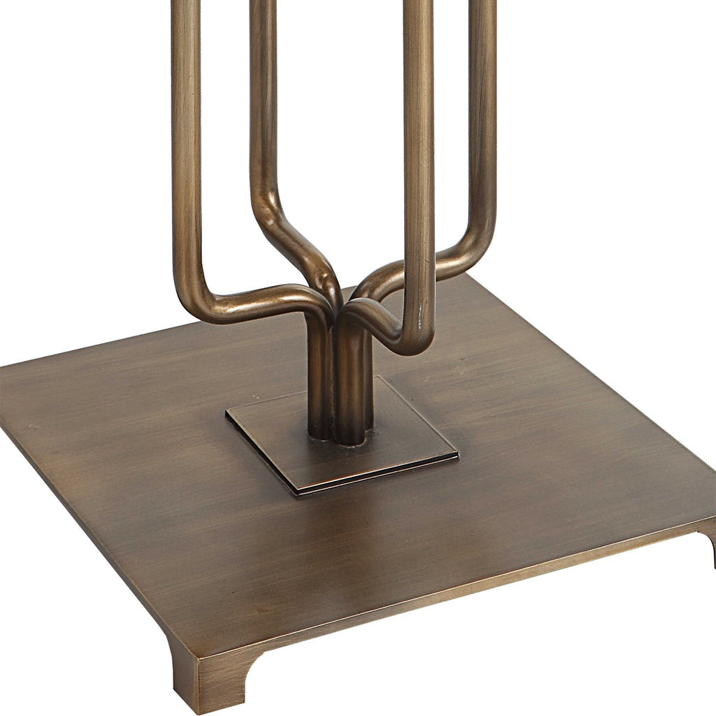 Link Brushed Gold Floor Lamp - Bombay Mercantile
