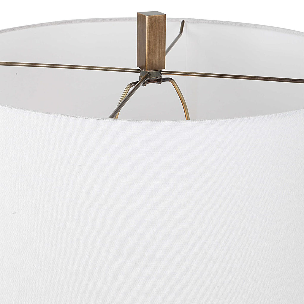 Link Brushed Gold Floor Lamp - Bombay Mercantile