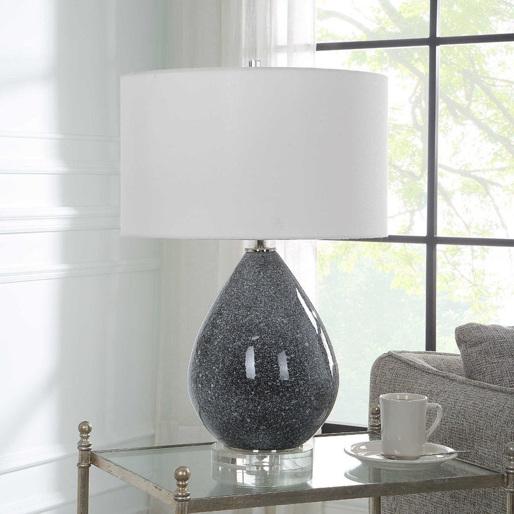 Nebula Speckled Glaze Table Lamp - Bombay Mercantile