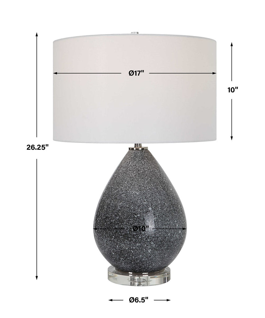 Nebula Speckled Glaze Table Lamp - Bombay Mercantile