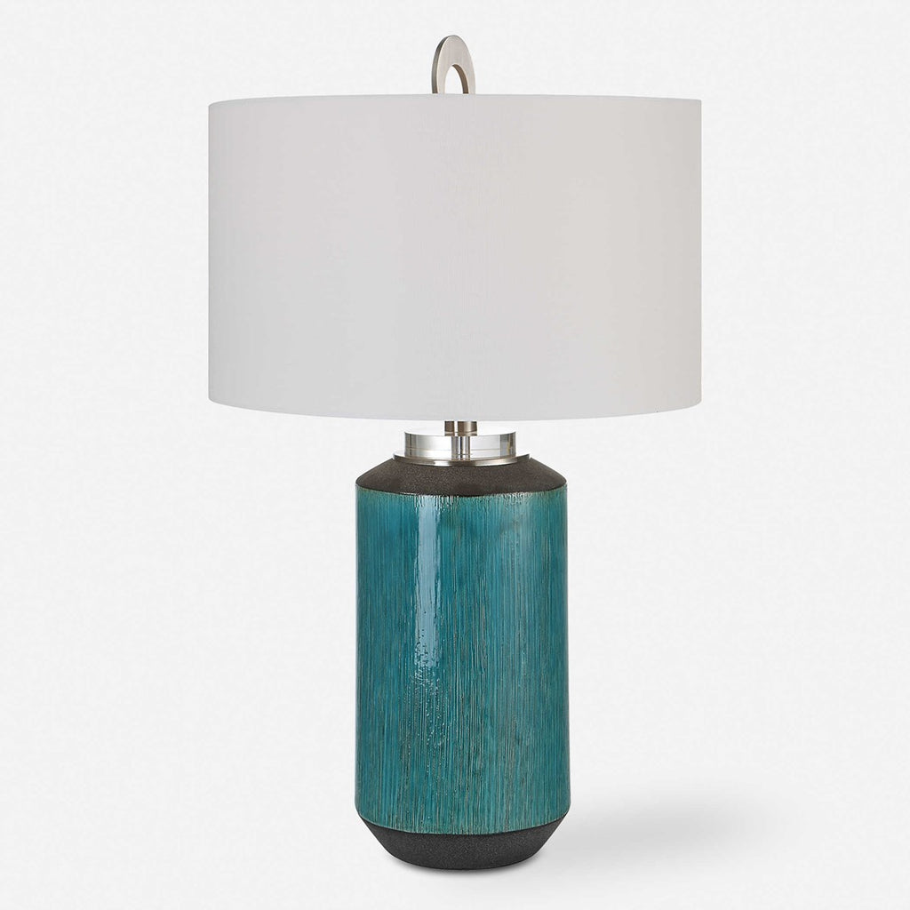 Maui Aqua Blue Table Lamp - Bombay Mercantile