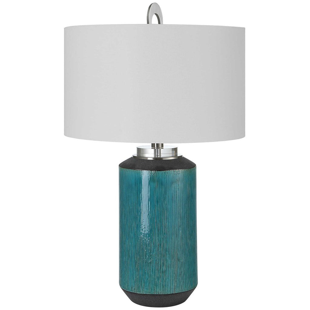 Maui Aqua Blue Table Lamp - Bombay Mercantile