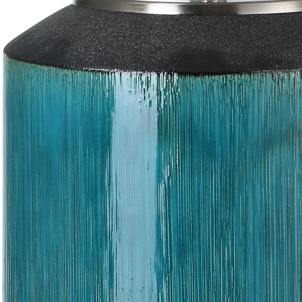 Maui Aqua Blue Table Lamp - Bombay Mercantile