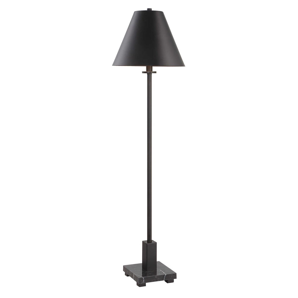 Pilot Black Buffet Lamp - Bombay Mercantile