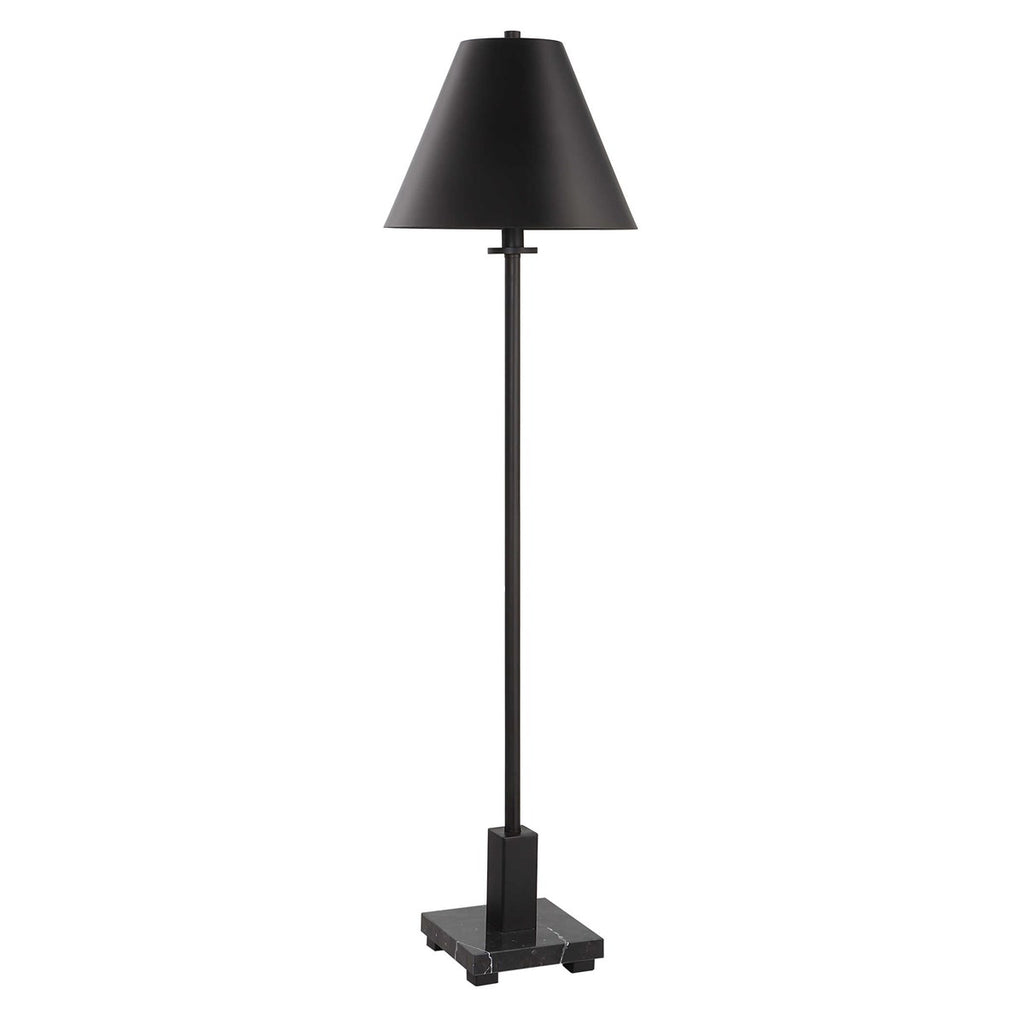 Pilot Black Buffet Lamp - Bombay Mercantile