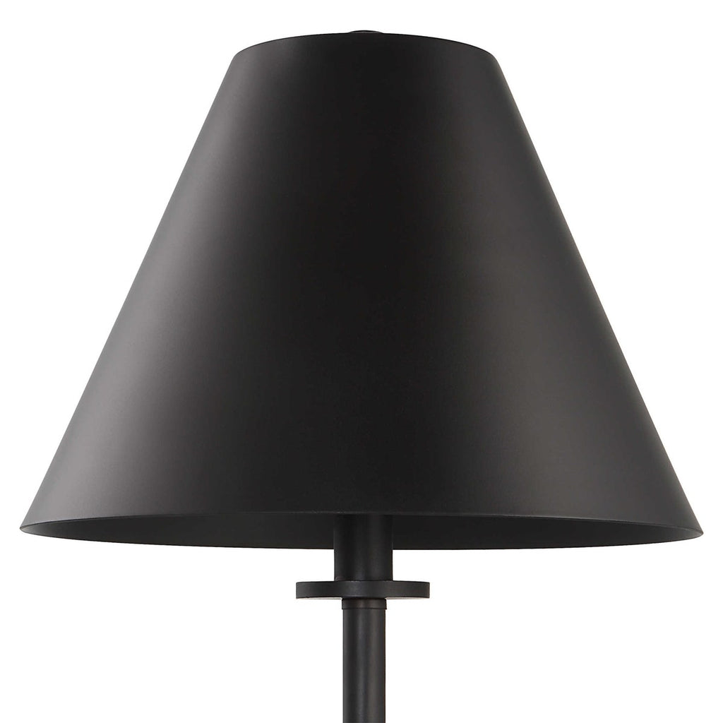 Pilot Black Buffet Lamp - Bombay Mercantile