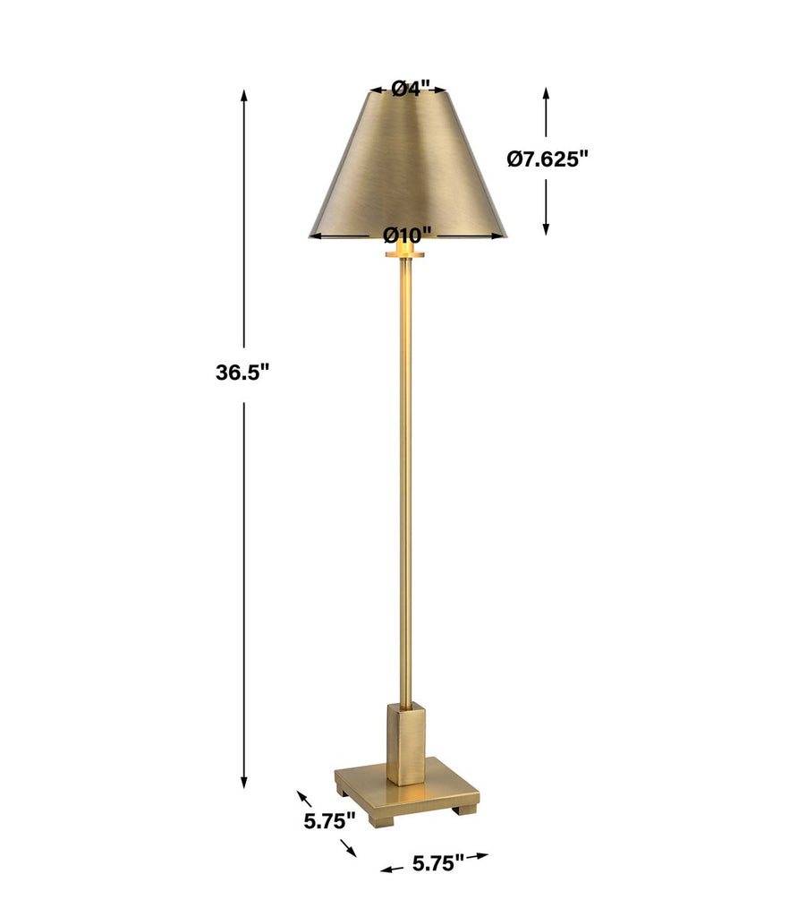 Pilot Brass Buffet Lamp - Bombay Mercantile