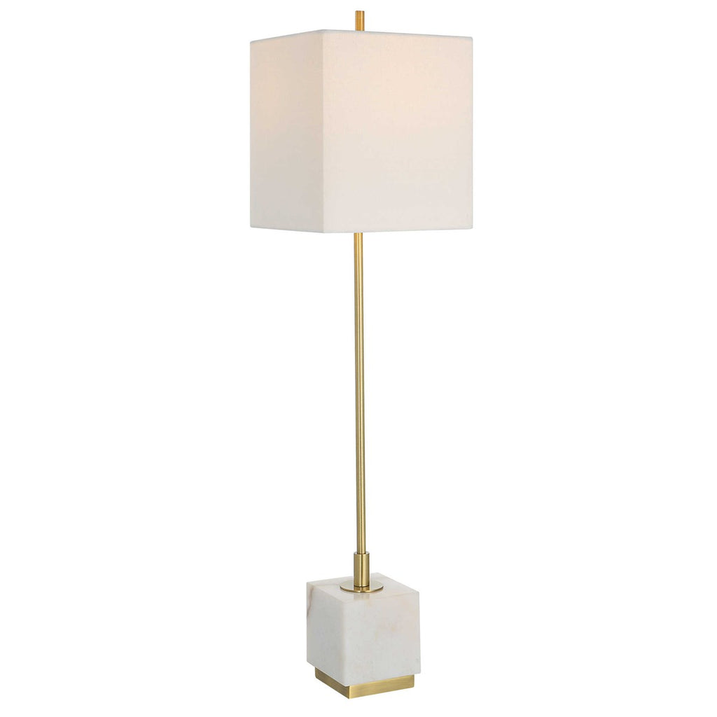 Escort Brass Buffet Lamp - Bombay Mercantile