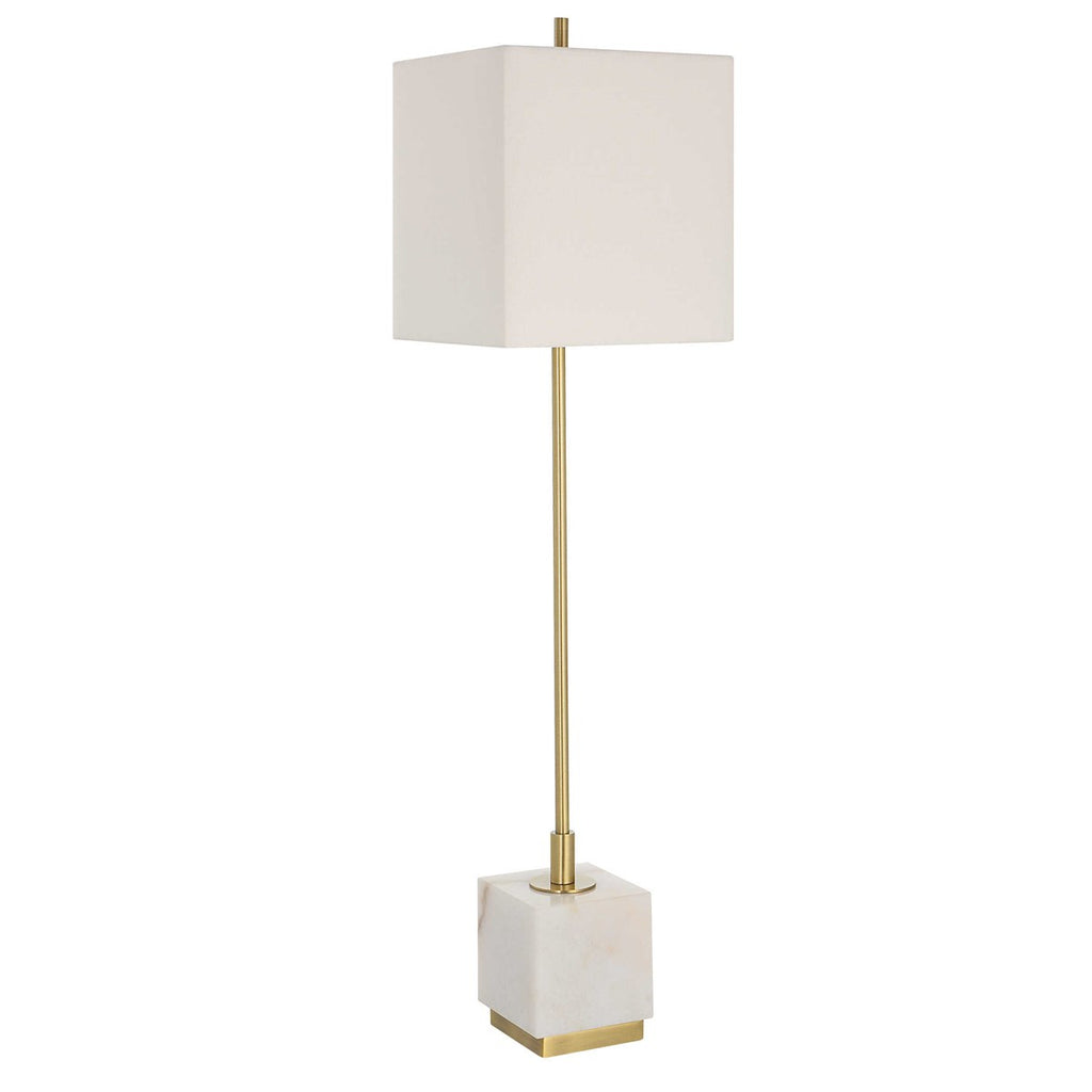 Escort Brass Buffet Lamp - Bombay Mercantile