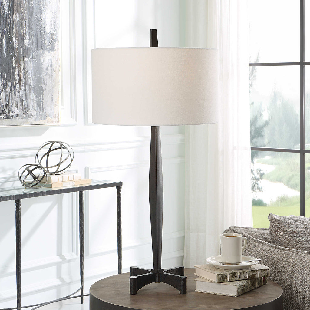Counteract Rust Metal Table Lamp - Bombay Mercantile