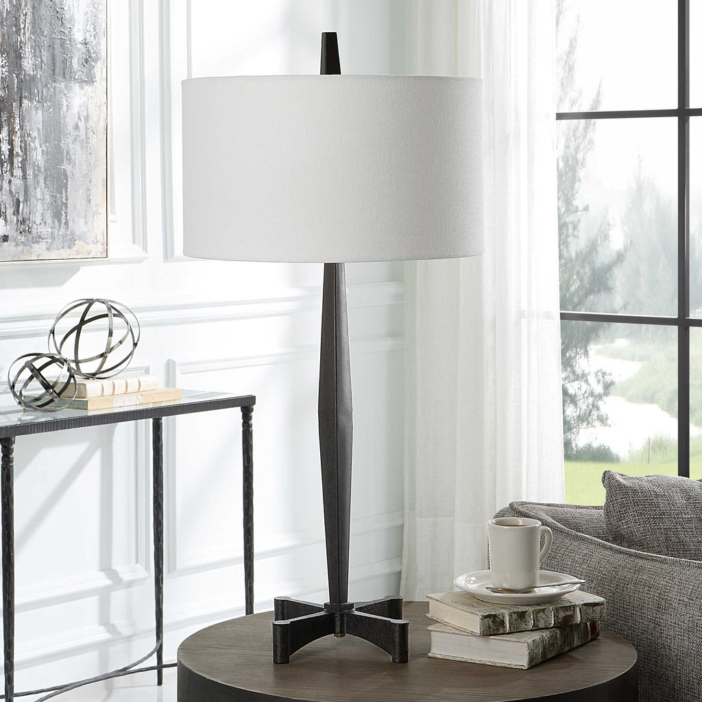 Counteract Rust Metal Table Lamp - Bombay Mercantile