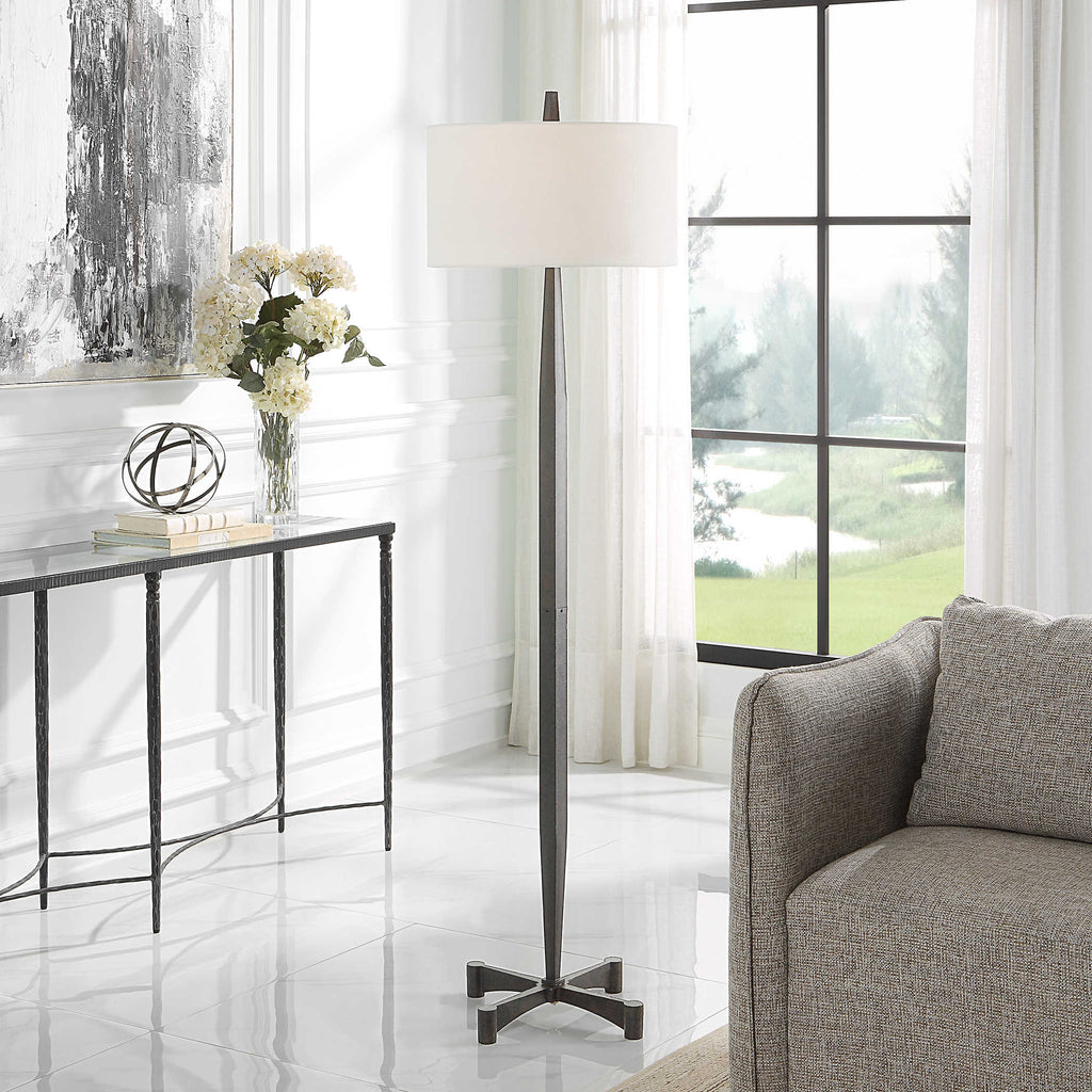 Counteract Rust Metal Floor Lamp - Bombay Mercantile