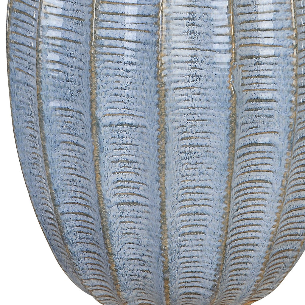 Veston Blue Glaze Table Lamp - Bombay Mercantile