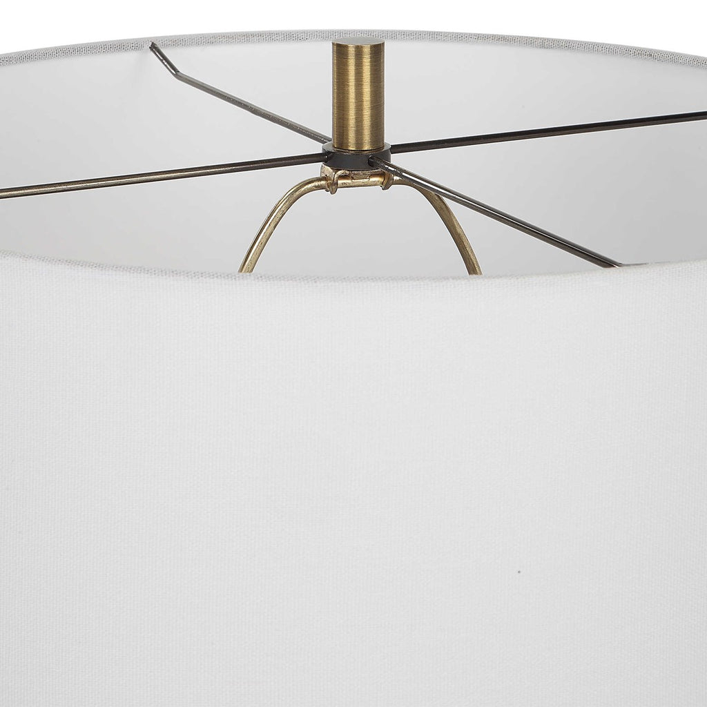 Veston Blue Glaze Table Lamp - Bombay Mercantile