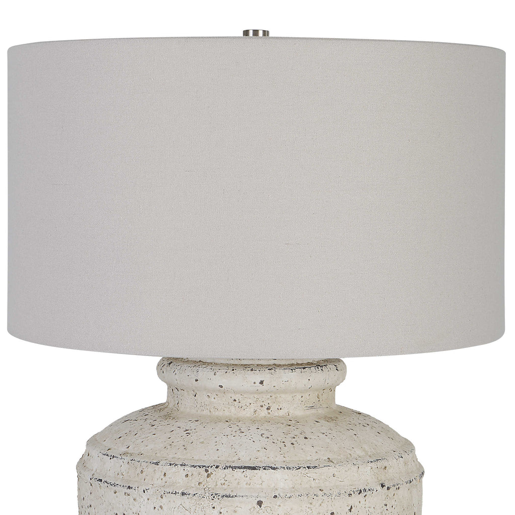 Artifact Aged Stone Table Lamp - Bombay Mercantile