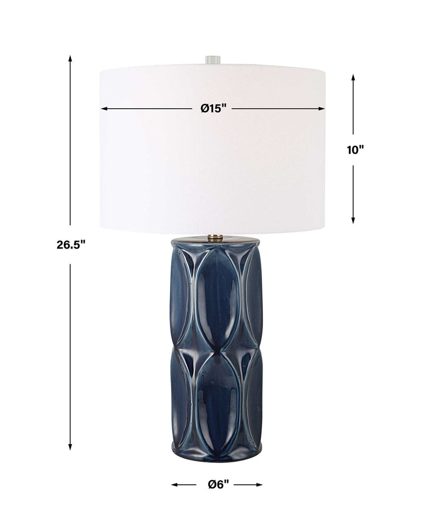 Sinclair Blue Table Lamp - Bombay Mercantile