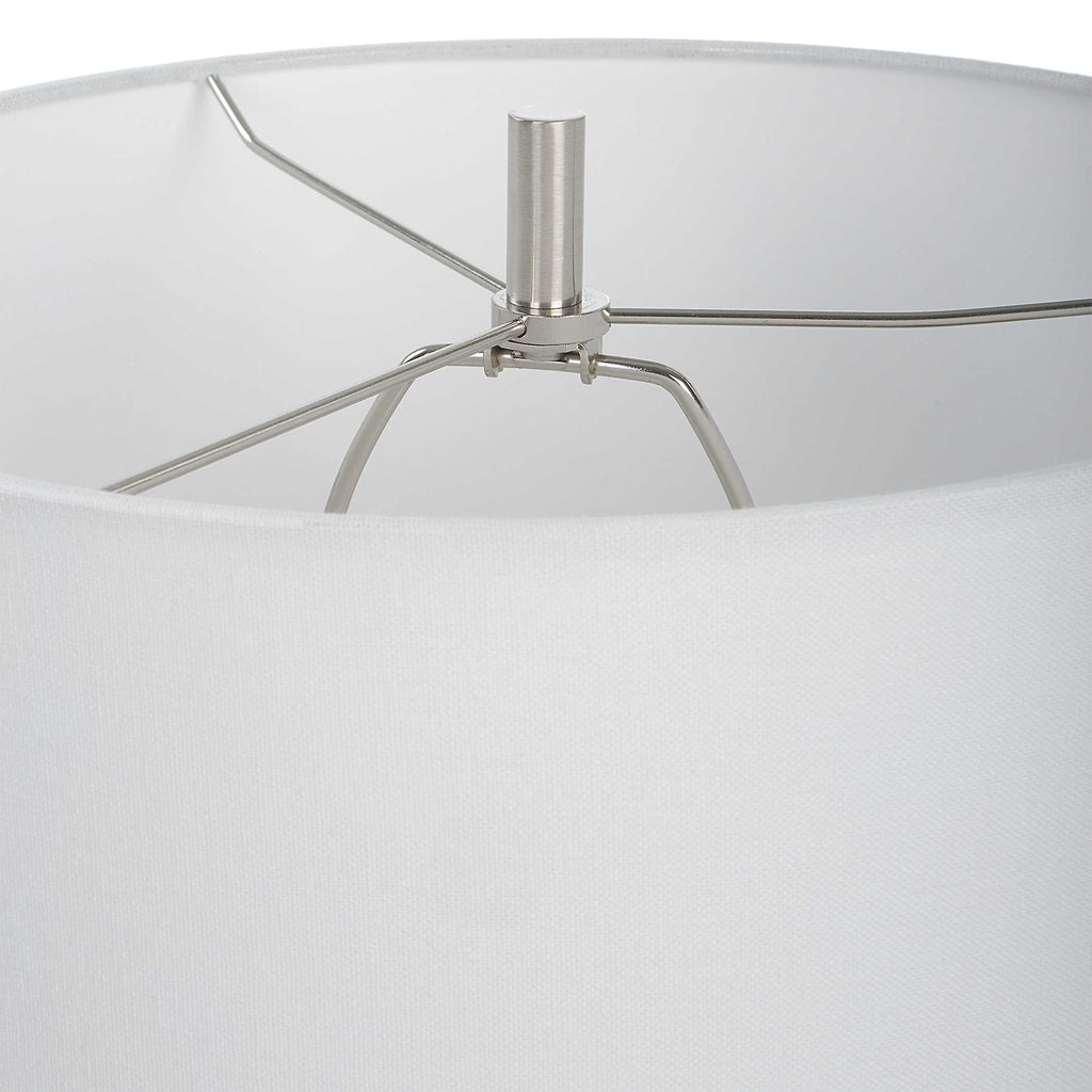Ascent White Geometric Table Lamp - Bombay Mercantile