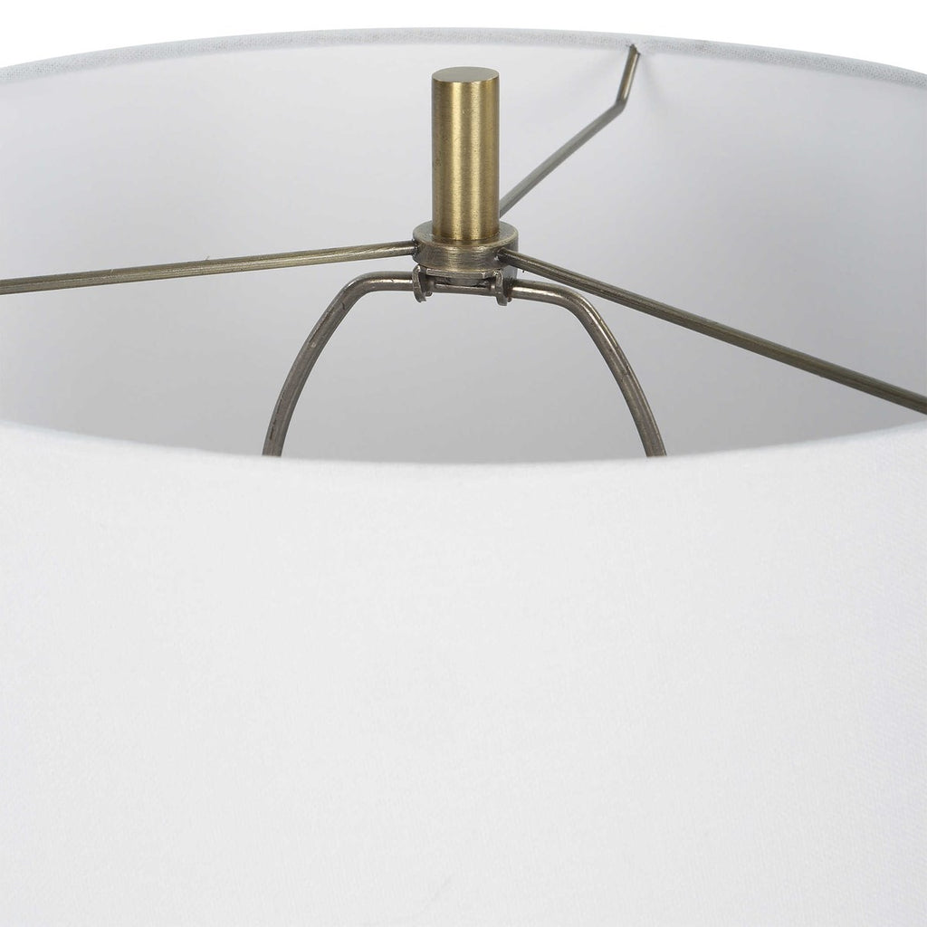 Kavos Geometric Blue Table Lamp - Bombay Mercantile