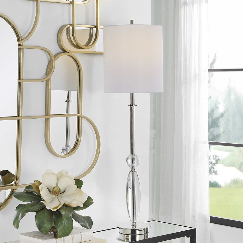 Sceptre Crystal Buffet Lamp - Bombay Mercantile