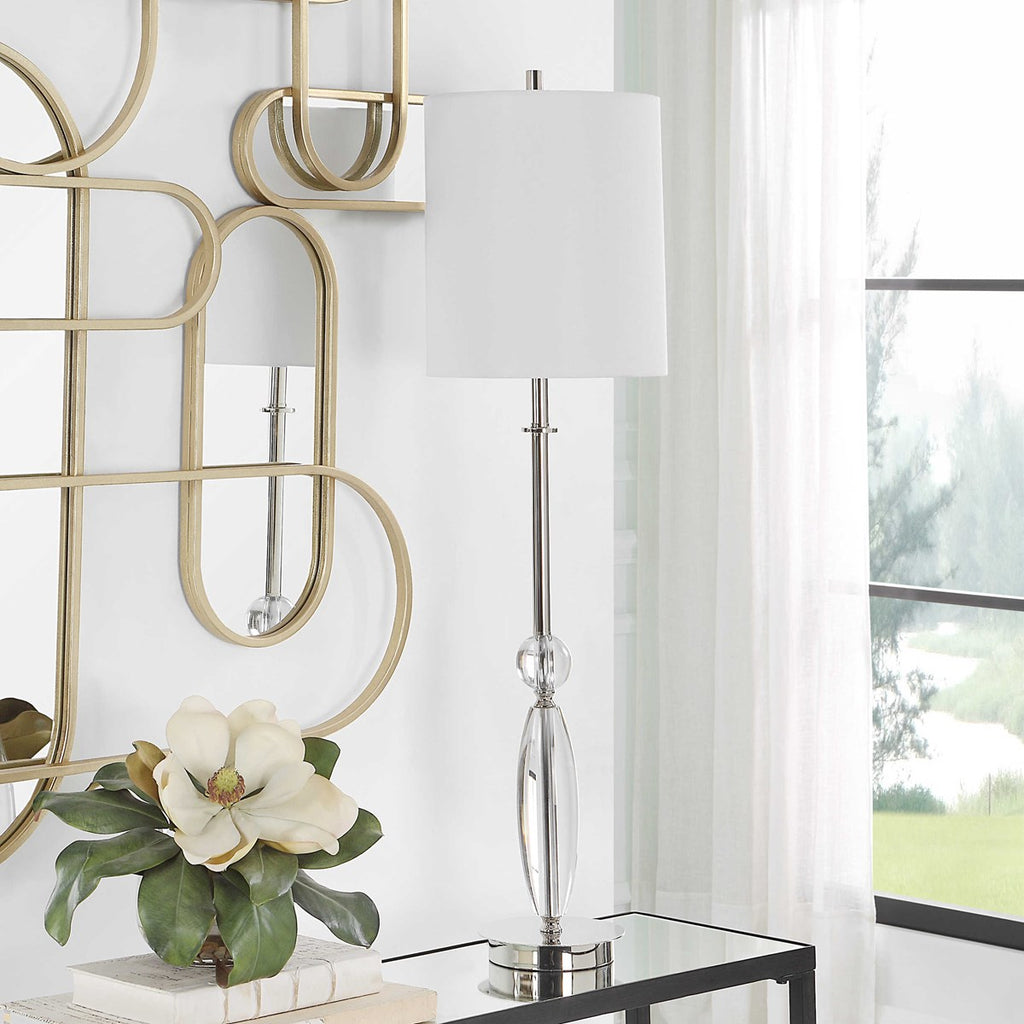 Sceptre Crystal Buffet Lamp - Bombay Mercantile