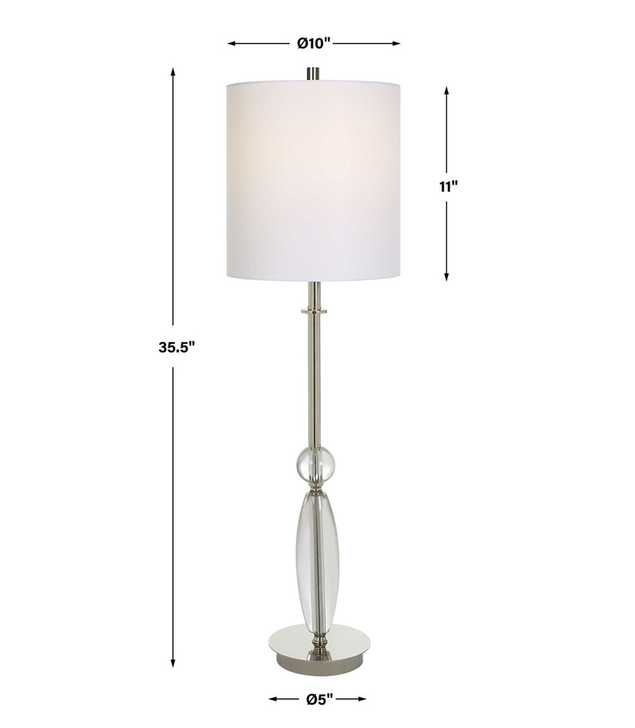 Sceptre Crystal Buffet Lamp - Bombay Mercantile