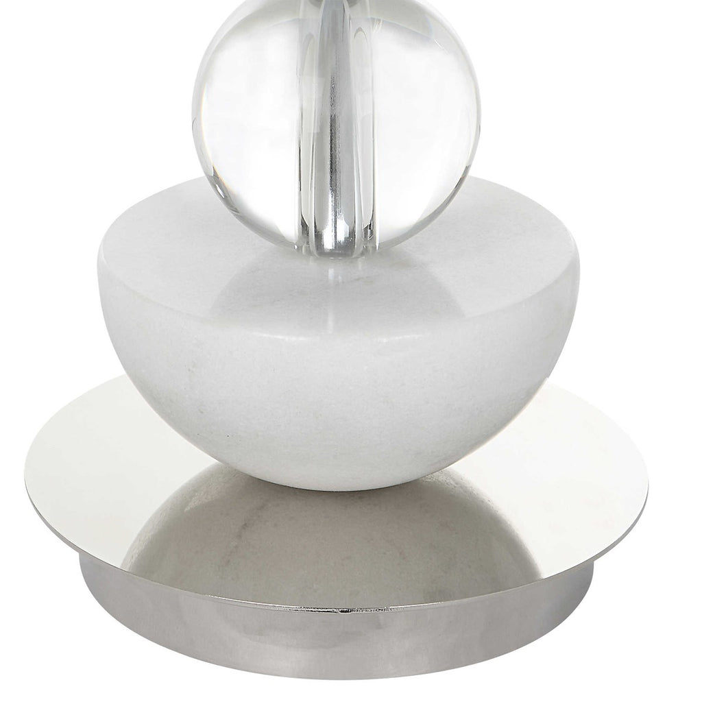 Exposition Nickel Buffet Lamp - Bombay Mercantile