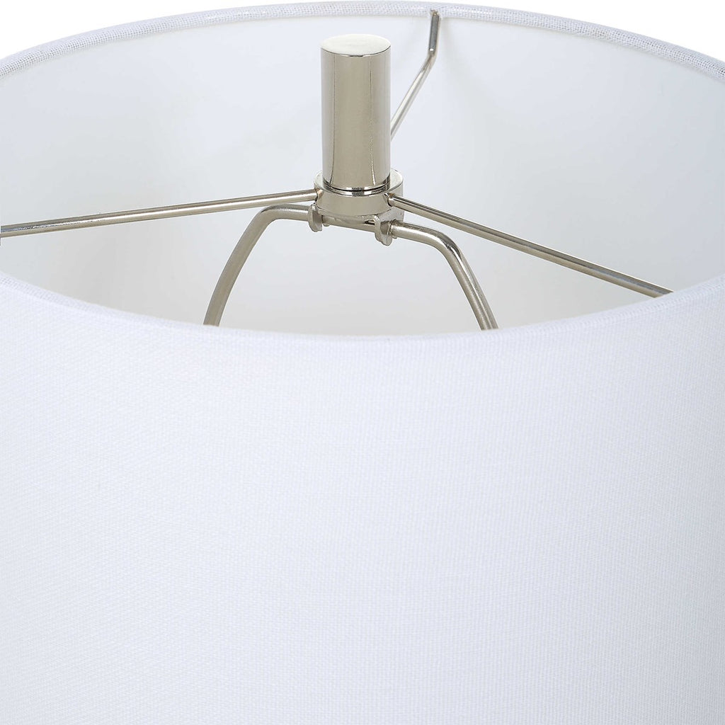 Exposition Nickel Buffet Lamp - Bombay Mercantile