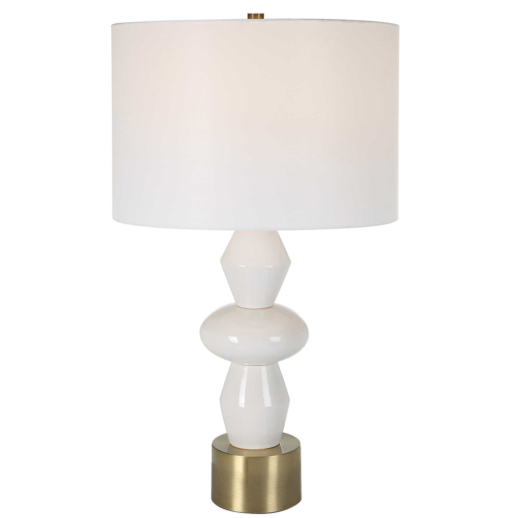 Architect White Table Lamp - Bombay Mercantile