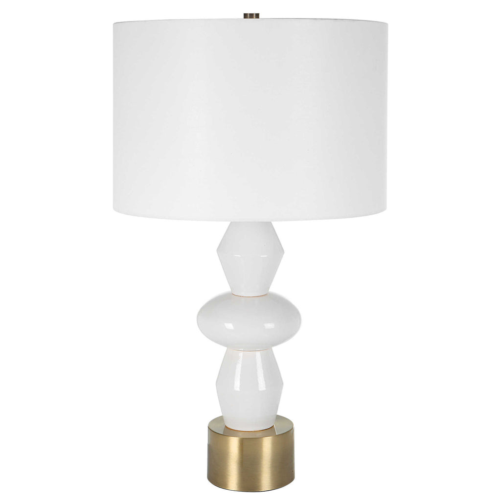 Architect White Table Lamp - Bombay Mercantile
