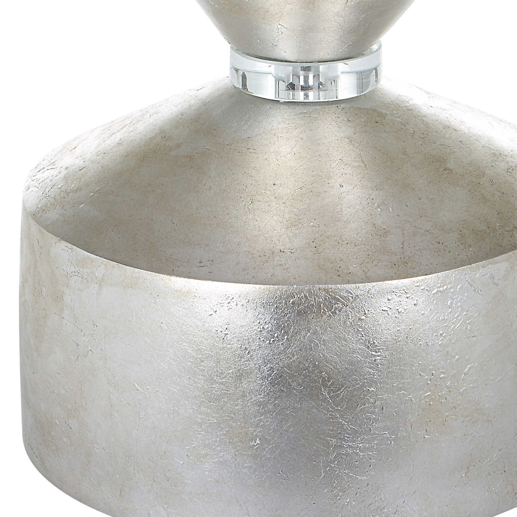 Vial Silver Buffet Lamp - Bombay Mercantile
