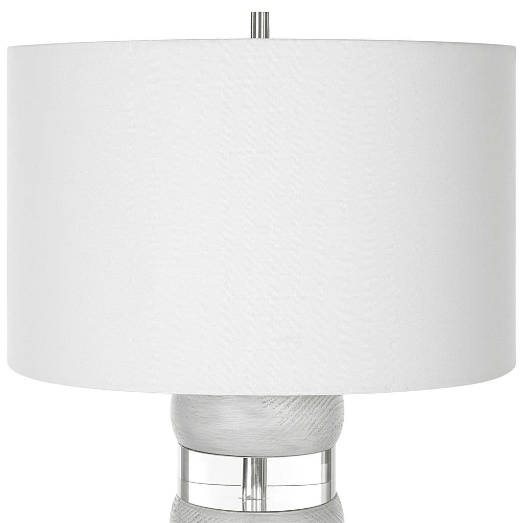 Band Together Crystal & Wood Table Lamp - Bombay Mercantile