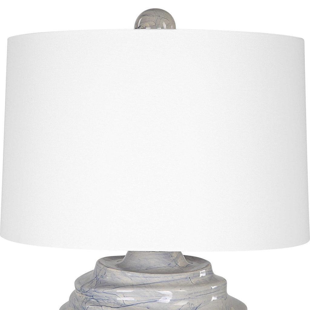Waves Blue & White Accent Lamp - Bombay Mercantile