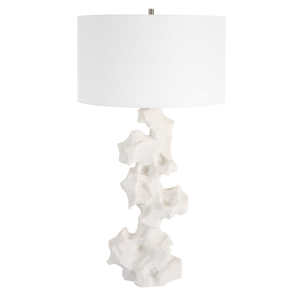 Remnant White Marble Table Lamp - Bombay Mercantile