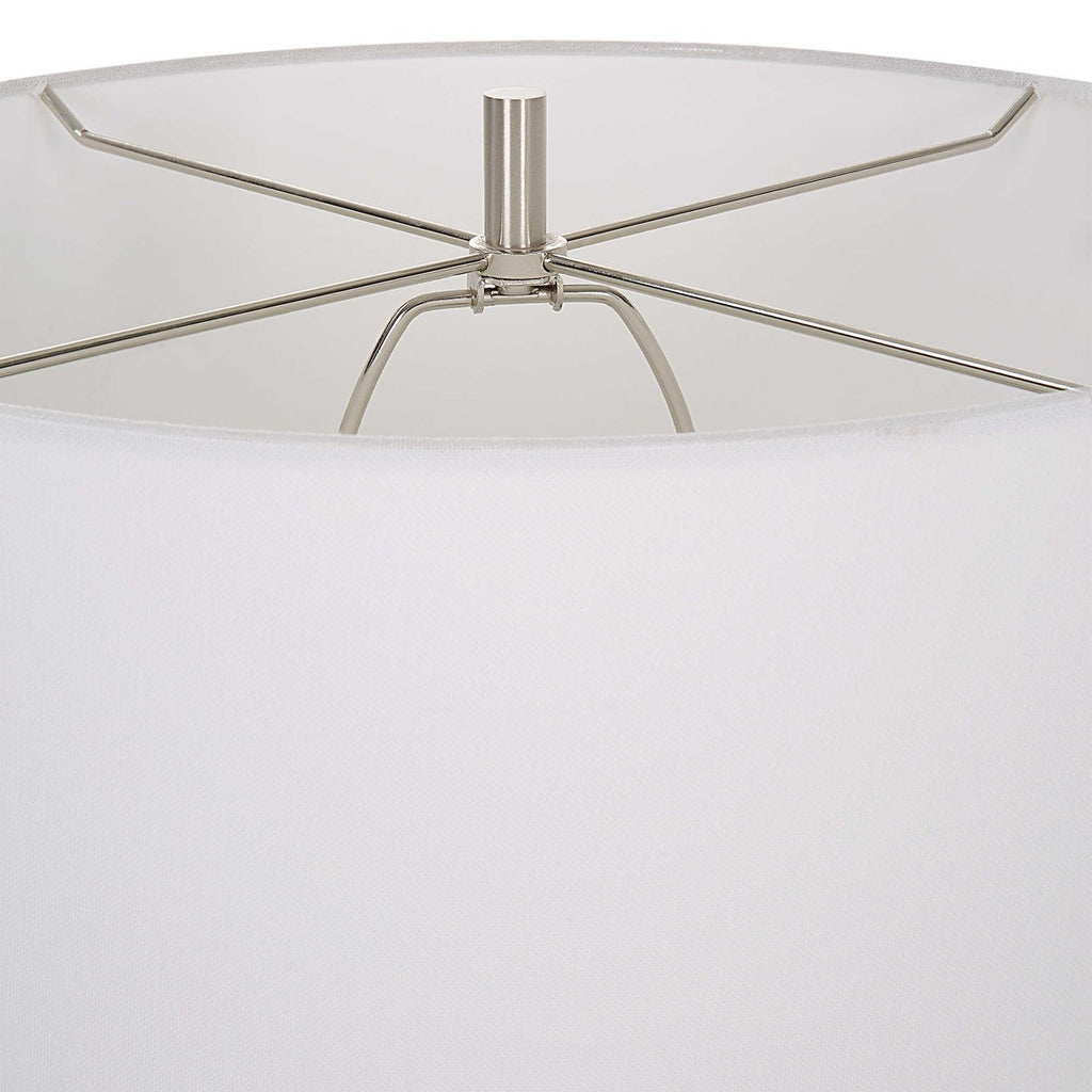 Remnant White Marble Table Lamp - Bombay Mercantile