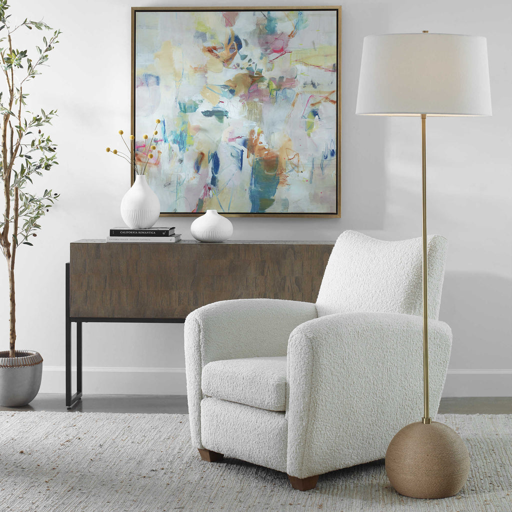 Captiva Brass Floor Lamp - Bombay Mercantile