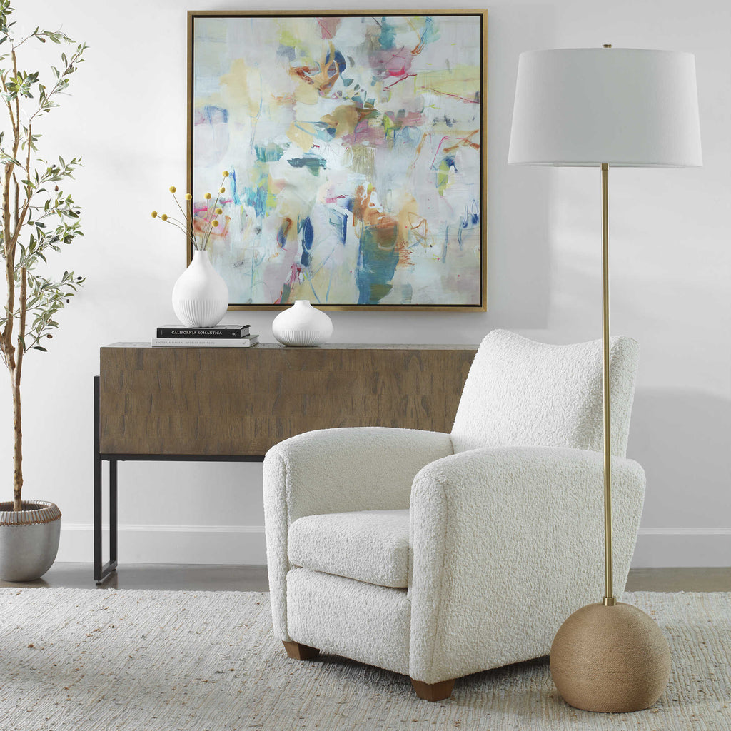 Captiva Brass Floor Lamp - Bombay Mercantile