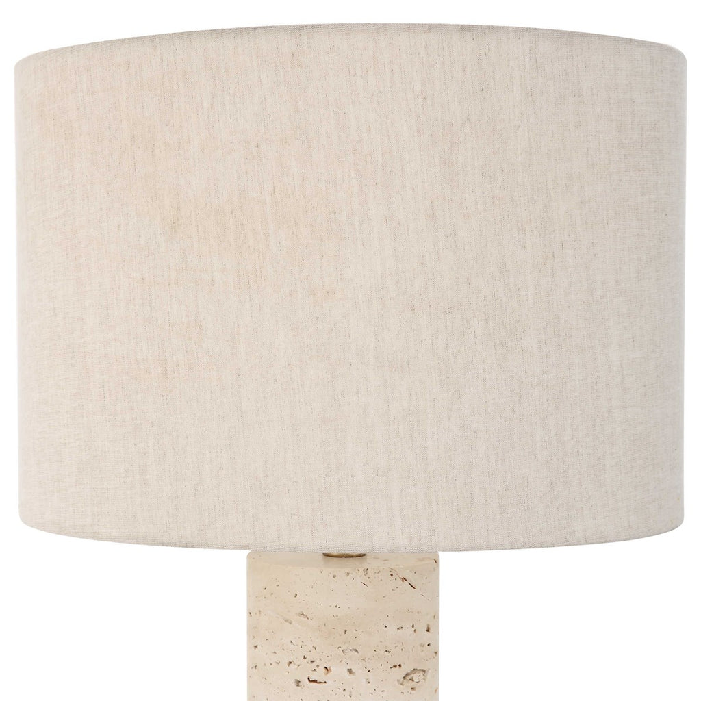 Gravitas Elegant Brass & Stone Lamp - Bombay Mercantile