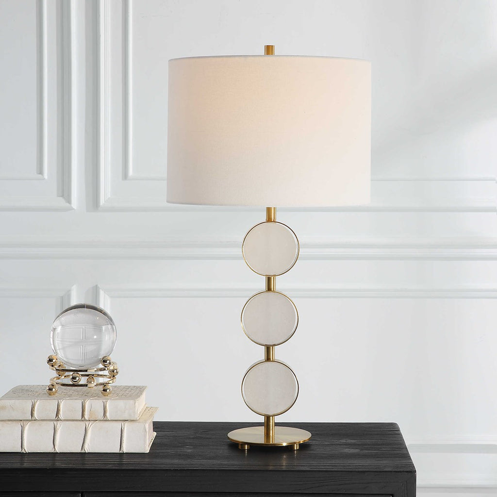 Three Rings Contemporary Table Lamp - Bombay Mercantile