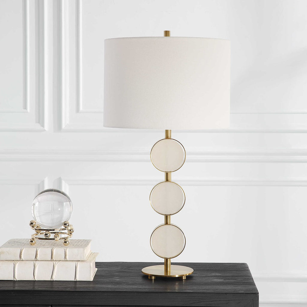 Three Rings Contemporary Table Lamp - Bombay Mercantile