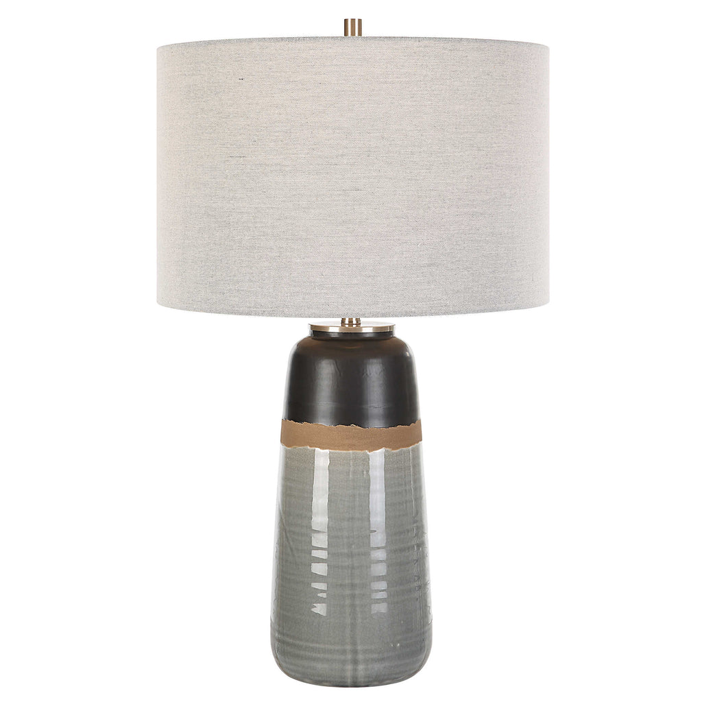 Coen Gray Table Lamp - Bombay Mercantile