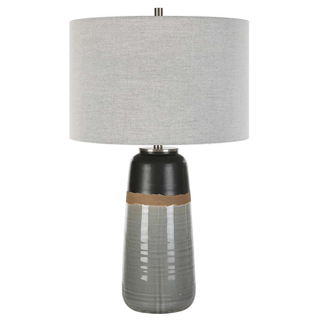 Coen Gray Table Lamp - Bombay Mercantile