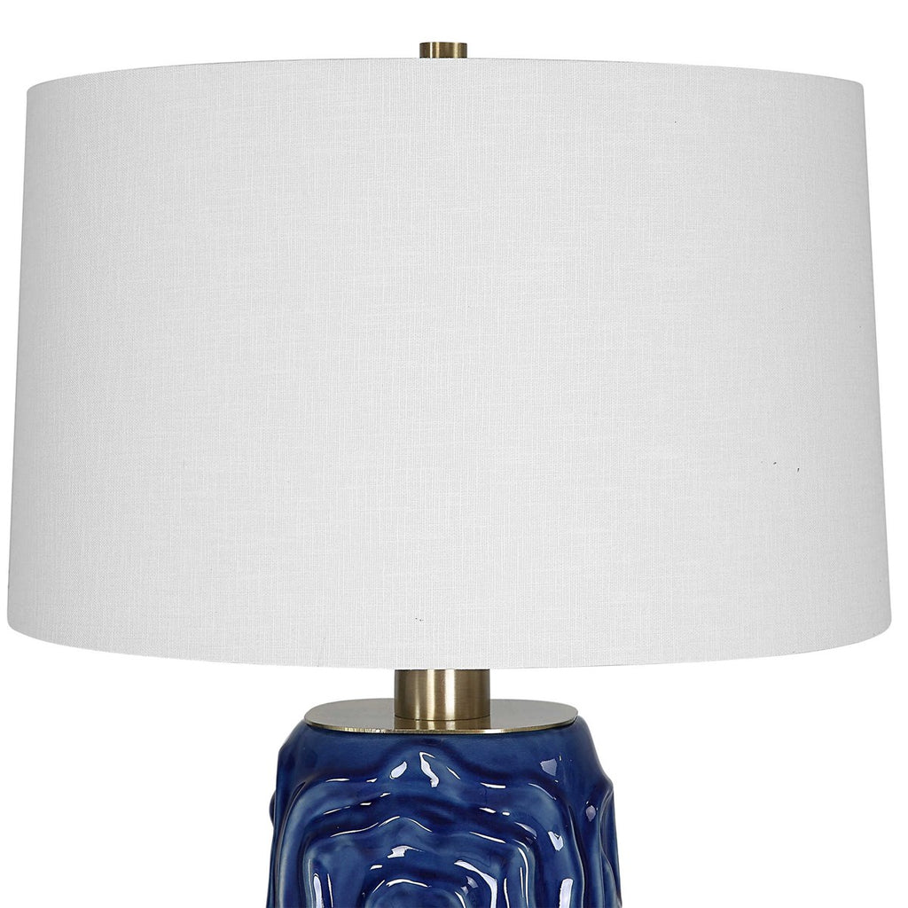 Zade Blue Table Lamp - Bombay Mercantile