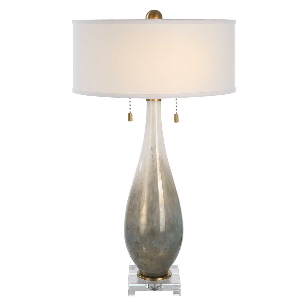 Cardoni Bronze Glass Table Lamp - Bombay Mercantile